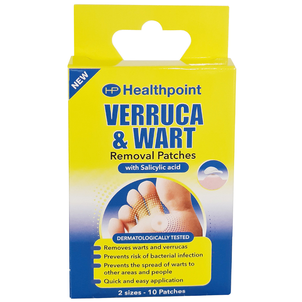 Healthpoint Verruca and Wart Removal Patches 10 Pack Image 1