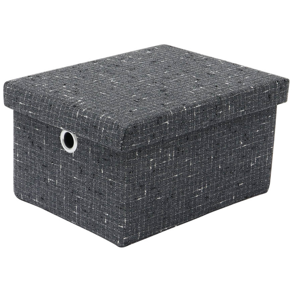 JVL Urban Rectangular Paper Storage Box with Lid 3 Piece Image 5