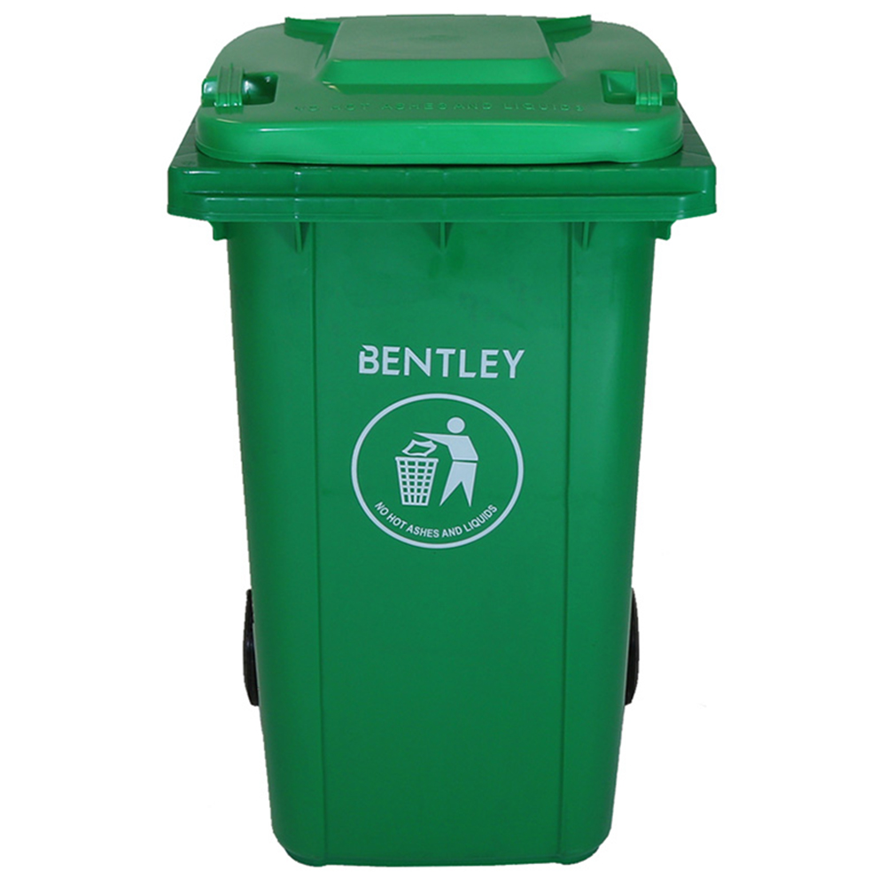 Charles Bentley Green Wheelie Bin 240L Image 1