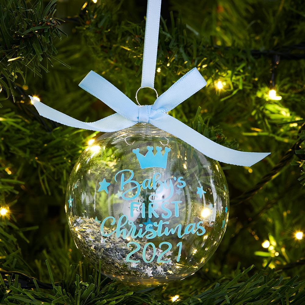 Wilko Glitters Baby's First Christmas Bauble Image 5