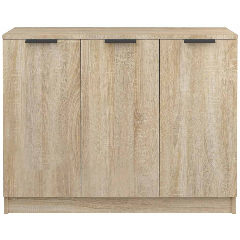 vidaXL 3 Door Sonoma Oak Sideboard Image 5