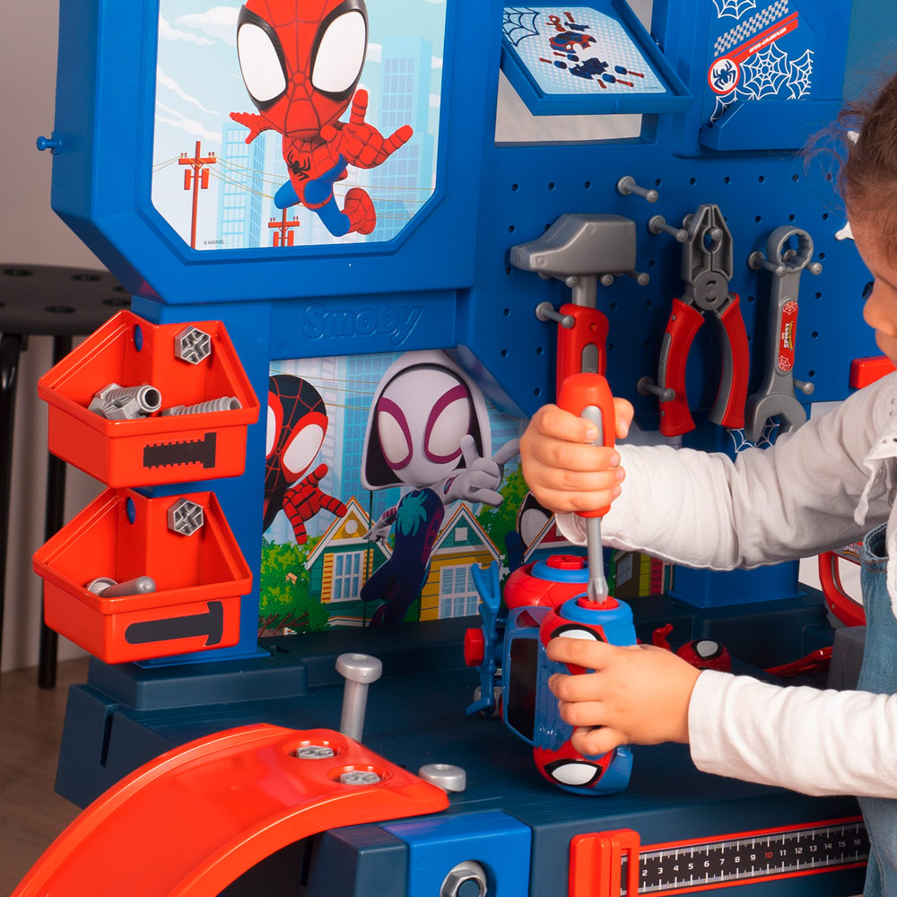 Smoby Spiderman Bricolo Handyman Workbench Playset Image 4