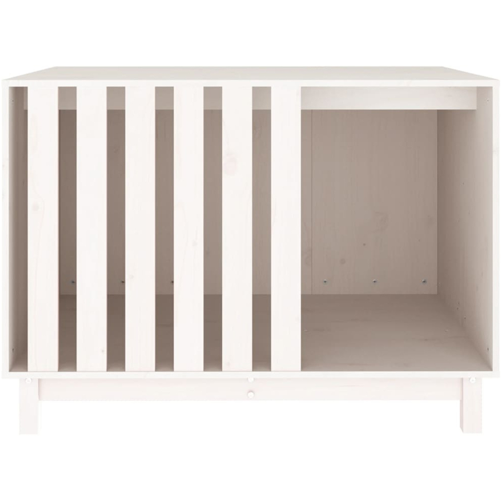 vidaXL White Solid Wood Pine Dog House 72 x 100 x 70cm Image 5