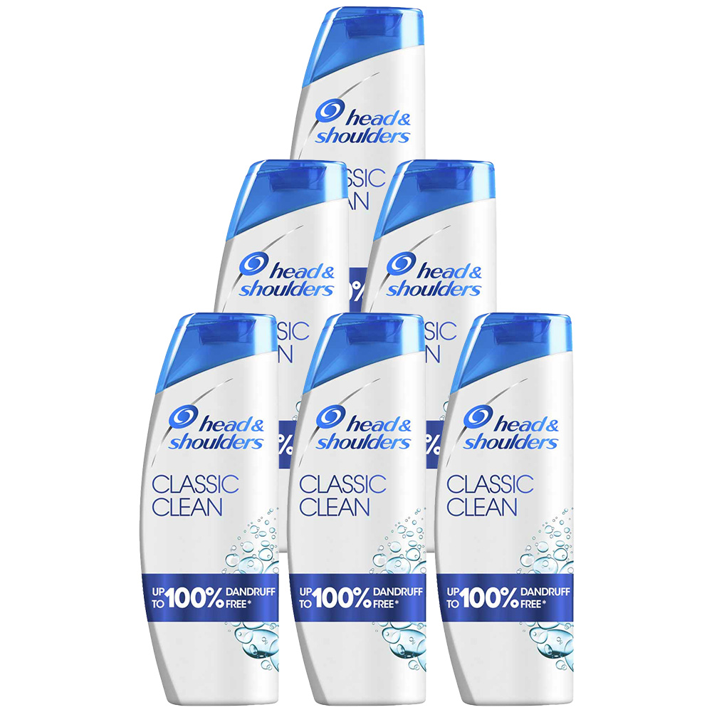Head & Shoulders Classic Clean Anti Dandruff Shampoo Case of 6 x 250ml