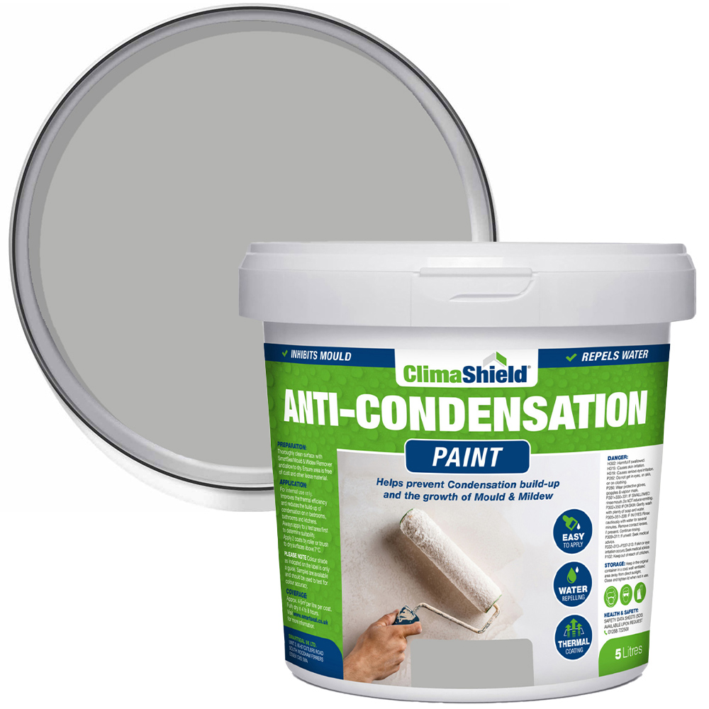 SmartSeal Pale Slate Anti-Condensation Paint 5L Image 1