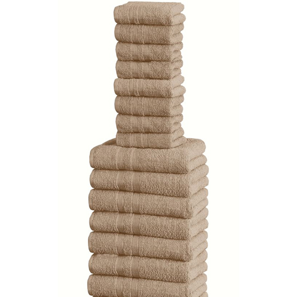 Rapport Home W500 Mocha Cotton Face Towel Image 2