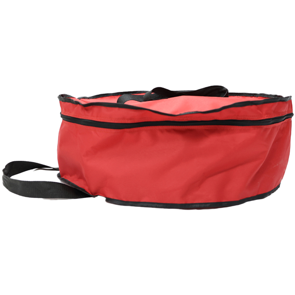 Festive Christmas Red Linen Premium Christmas Wreath Storage Bag Image 3