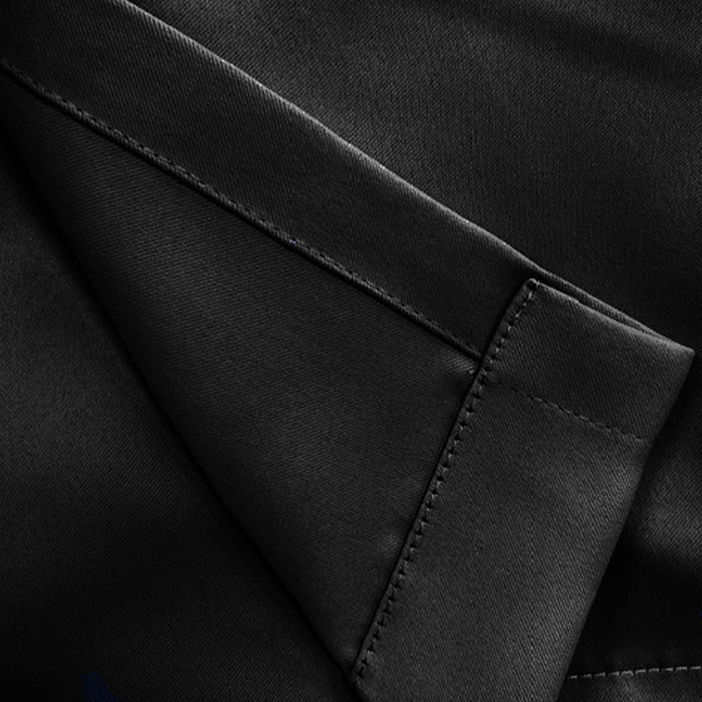 Enhanced Living Supersoft Black Blackout Eyelet Thermal Curtains 229 x 229cm Image 4