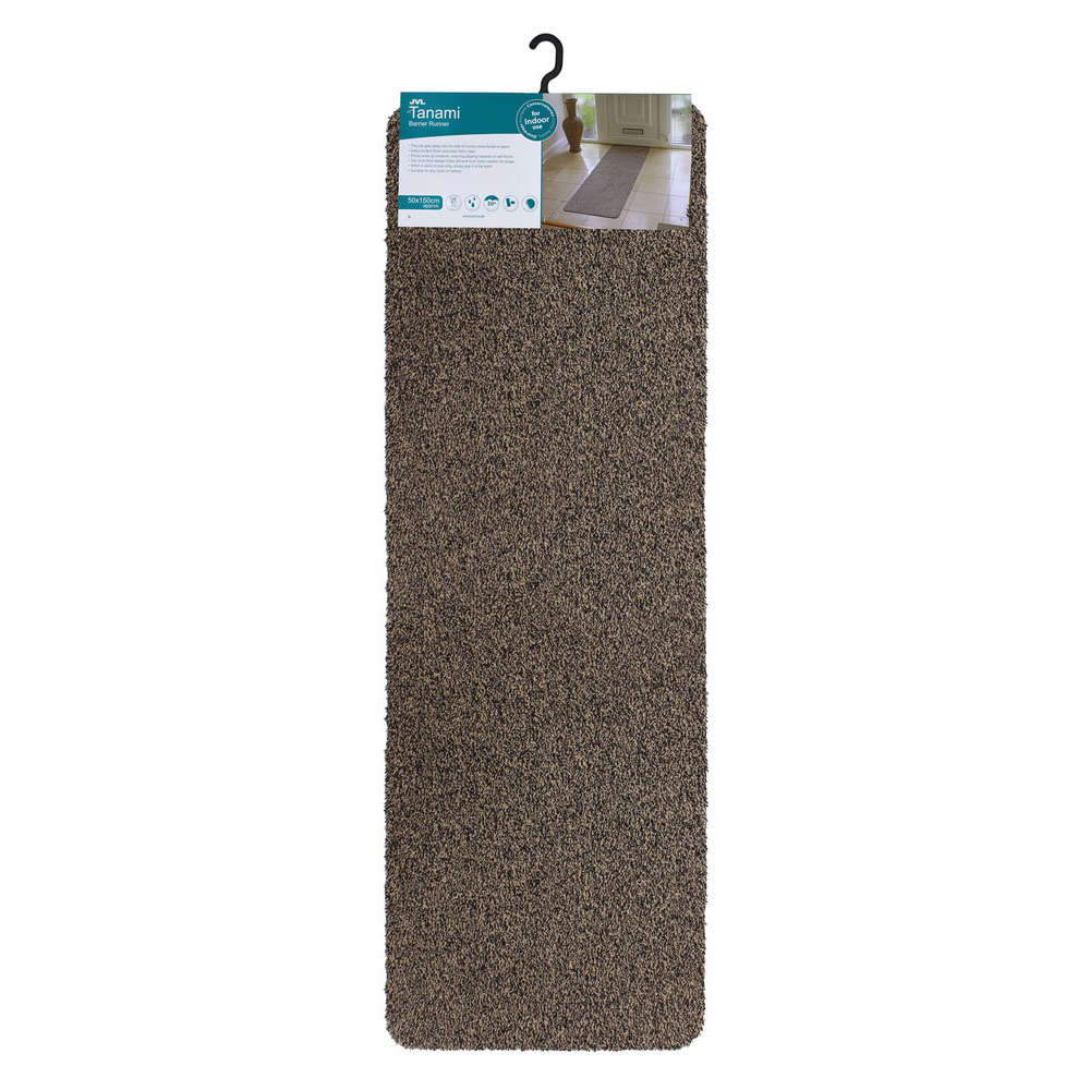 JVL Tanami Brown Barrier Runner 50 x 150cm Image 3