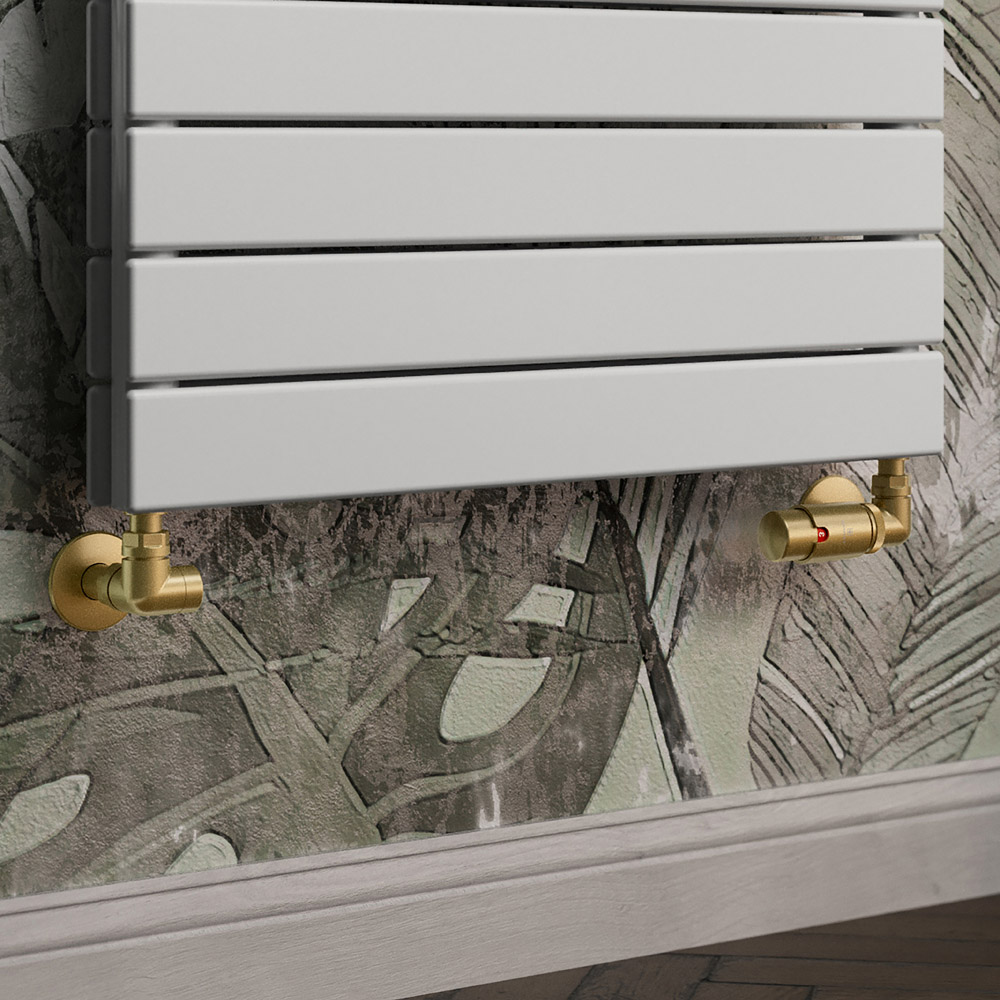 Terma Vario Brass Right Sided Vision 3 Axis Thermostatic Radiator Valve Set Image 2