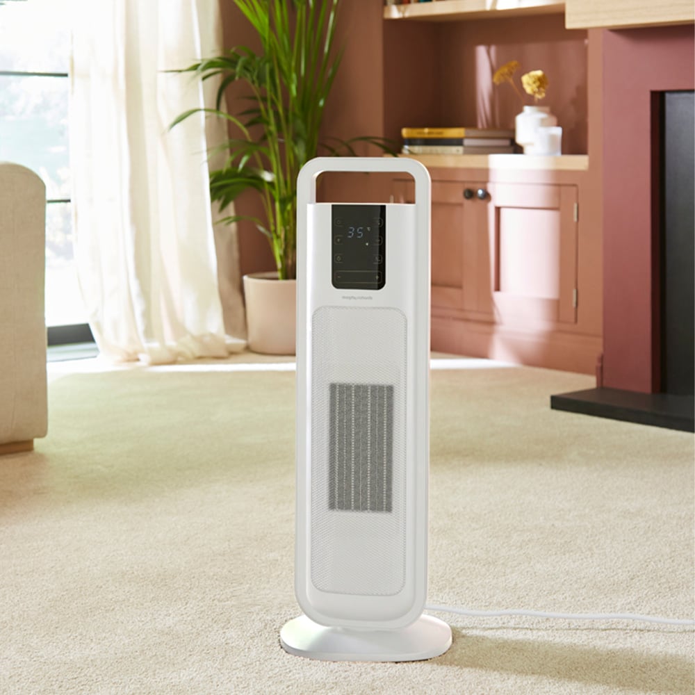 Morphy Richards White Ceramic Tower Fan Heater 2000W Image 9