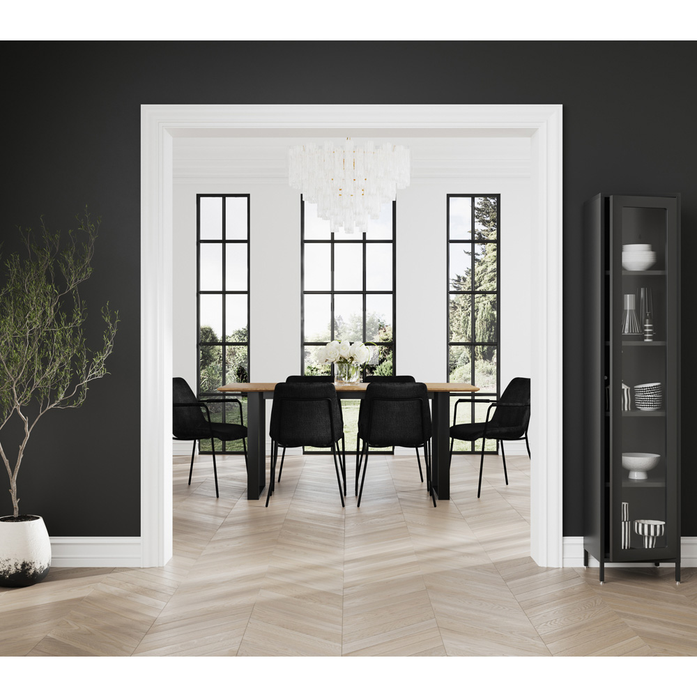 LPD Home Carlo Black Dining Chair Set of 2 Image 7