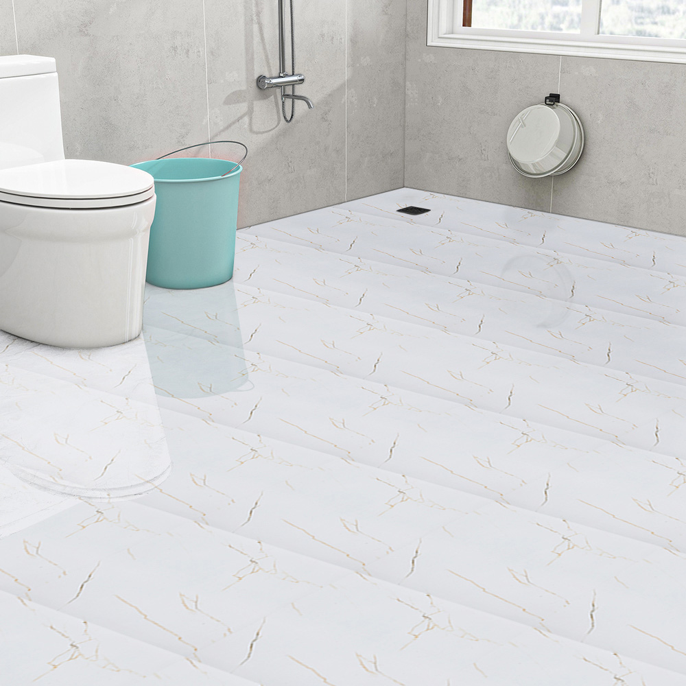 Living and Home 10 Piece Diagonal Veins Self Adhesive PVC Flooring Tile 30 x 30cm Image 8