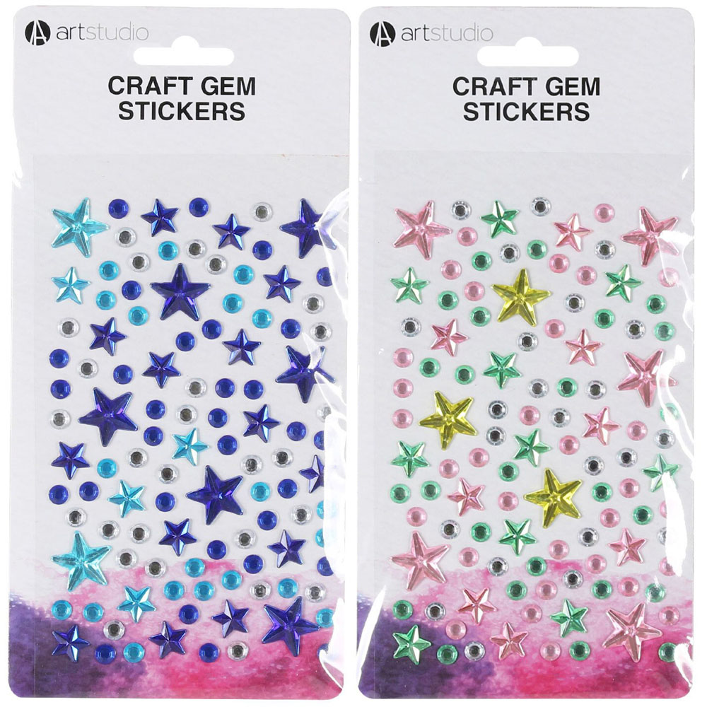 Art Studio Craft Gem Stickers Image 1
