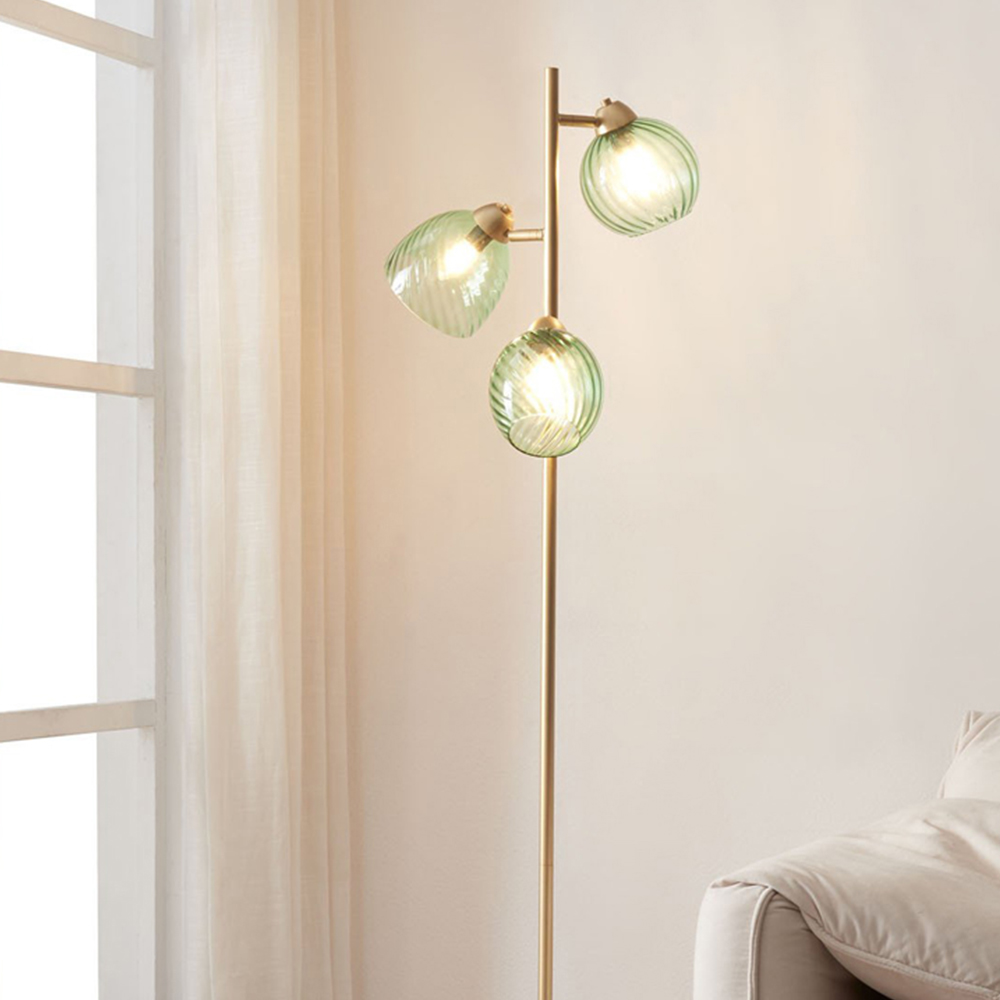Pippa Gold 3 Light Floor Lamp Image 4