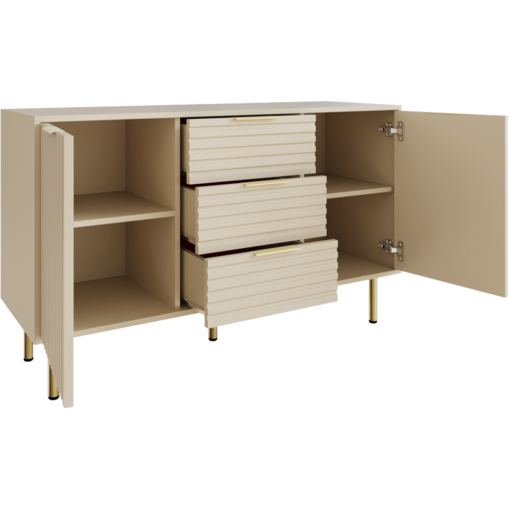 GFW Nervata Cream Sideboard Image 3
