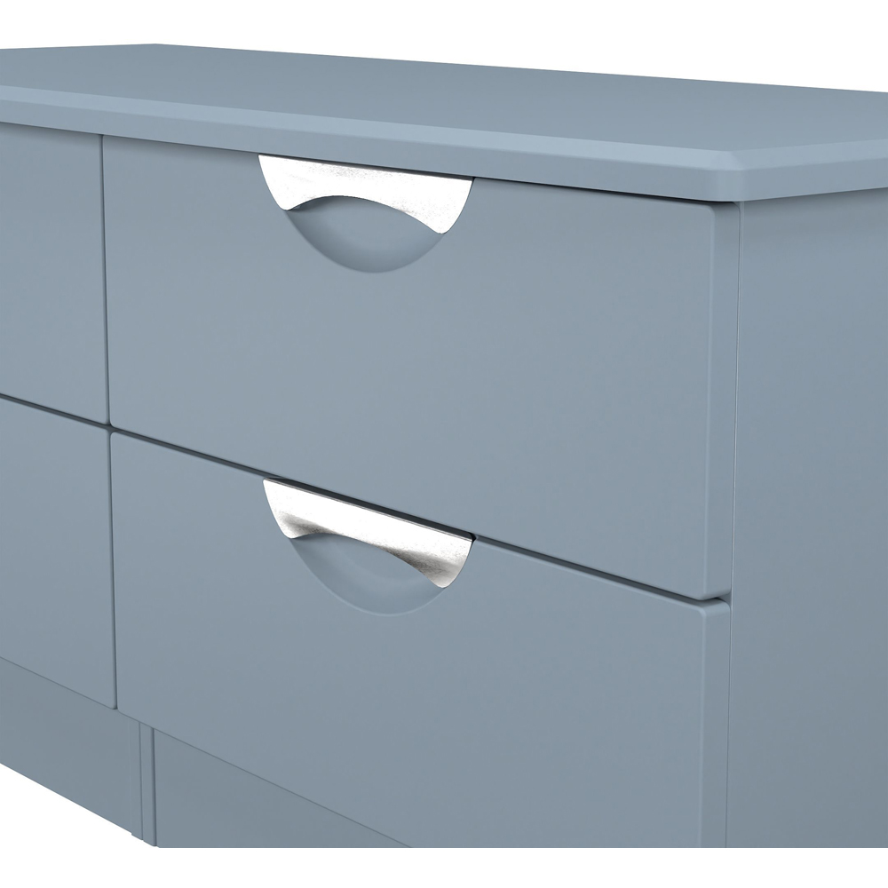 Crowndale Camden 4 Drawer Denim Blue Bed Box Ready Assembled Image 5