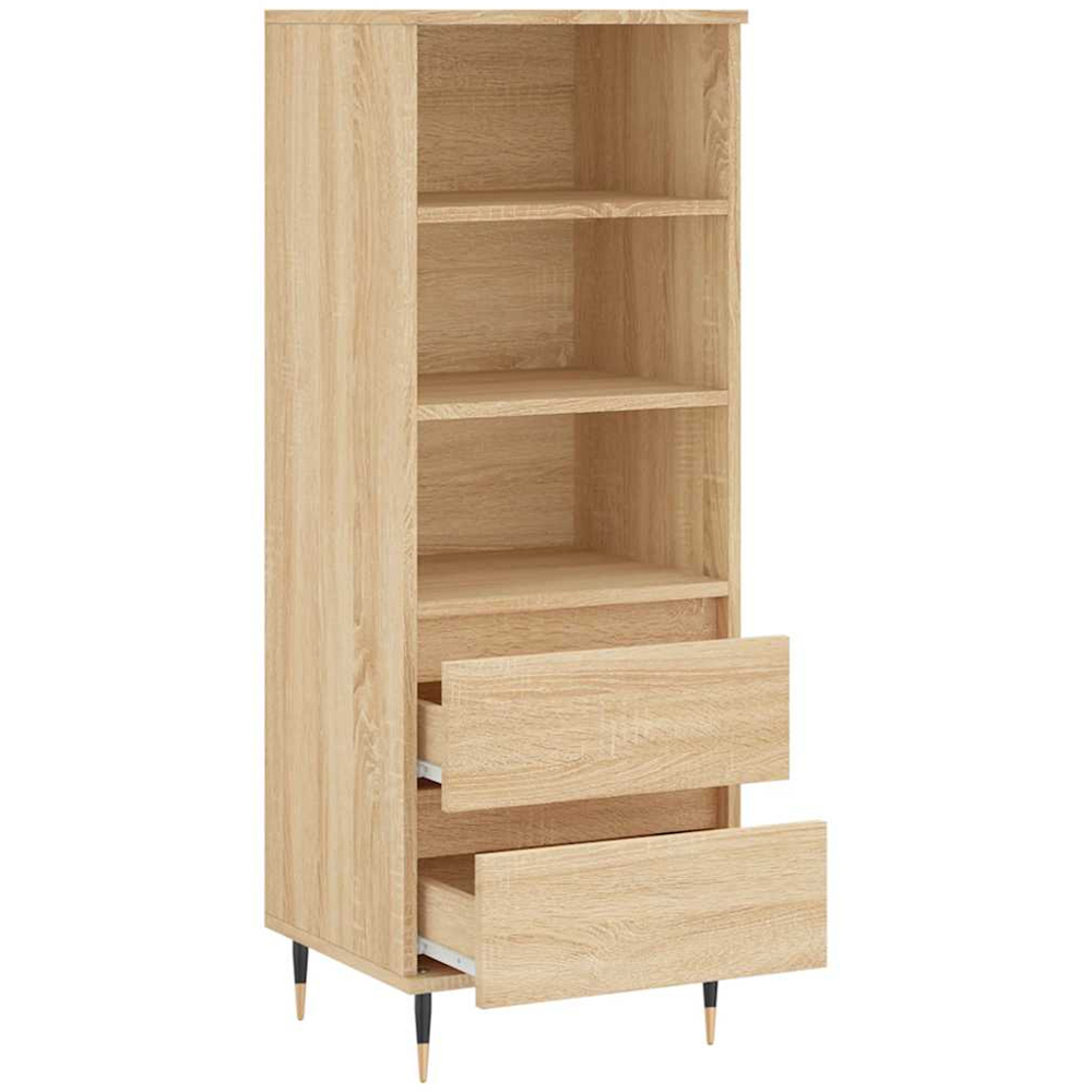 vidaXL 2 Drawer 3 Shelf Sonoma Oak Highboard Image 6