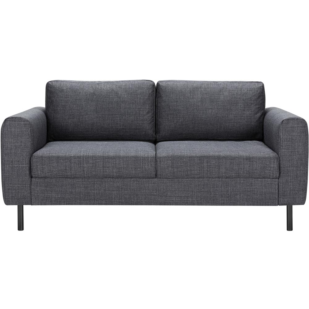 Florence Omaha 4 Seater Dark Grey Basel Fabric Sofa Set Image 3