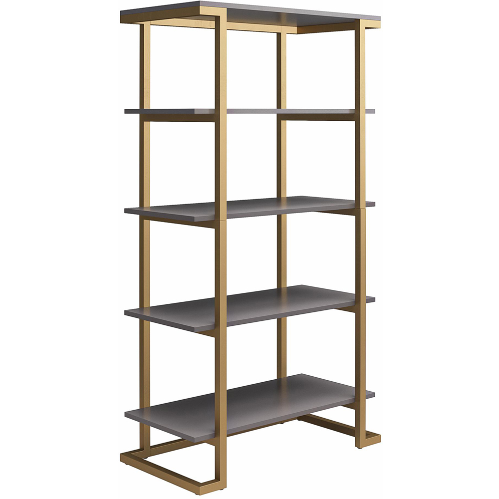 Dorel Home Camila 5 Shelf Graphite Grey Bookcase Image 2
