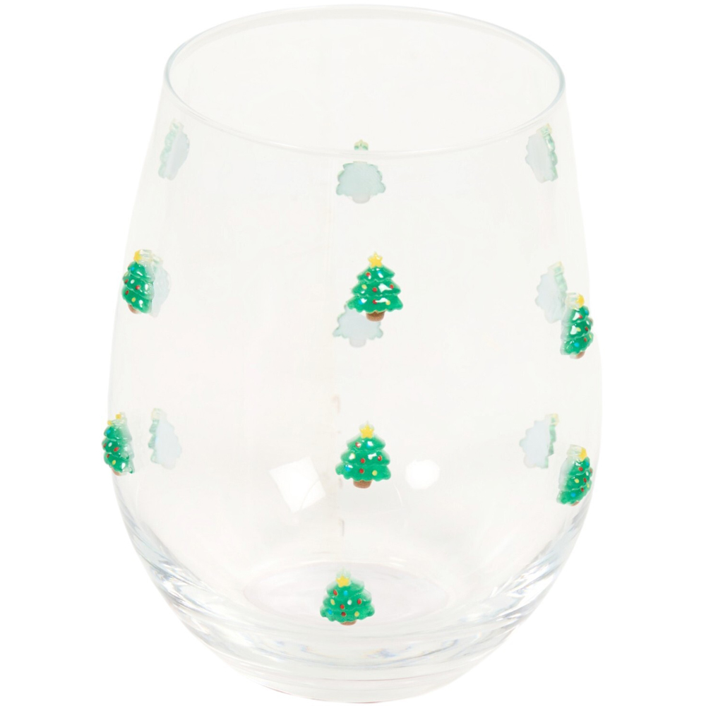 Tree or Santa Icon Tumbler Glass Image 7