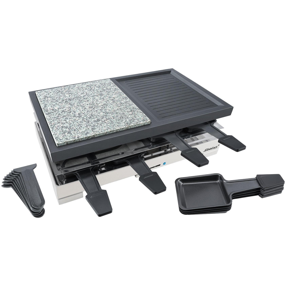 Steba Delux Multi Raclette Stone Grill with Cast Griddle Image 5
