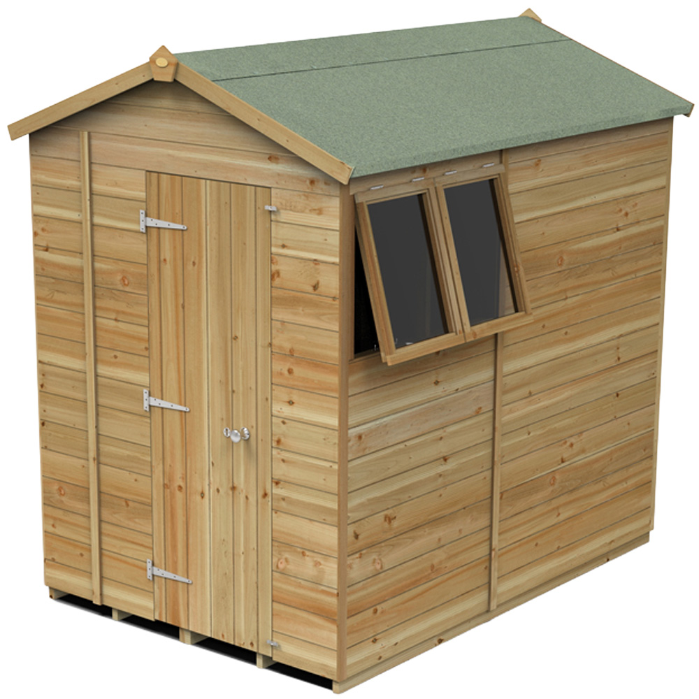 Forest Garden Timberdale 5 x 7ft Opening Apex Shed Image 1
