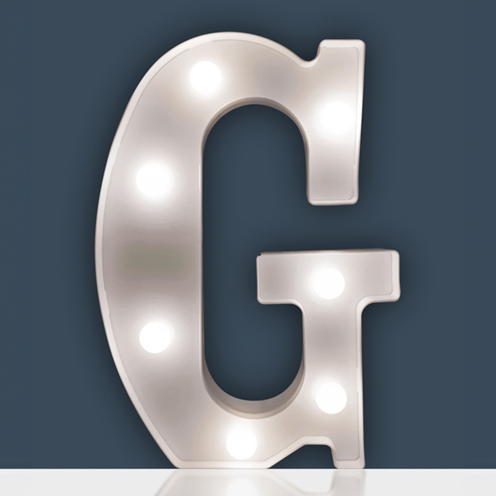St Helens Battery Operated 3D LED Letter G Light Image 2