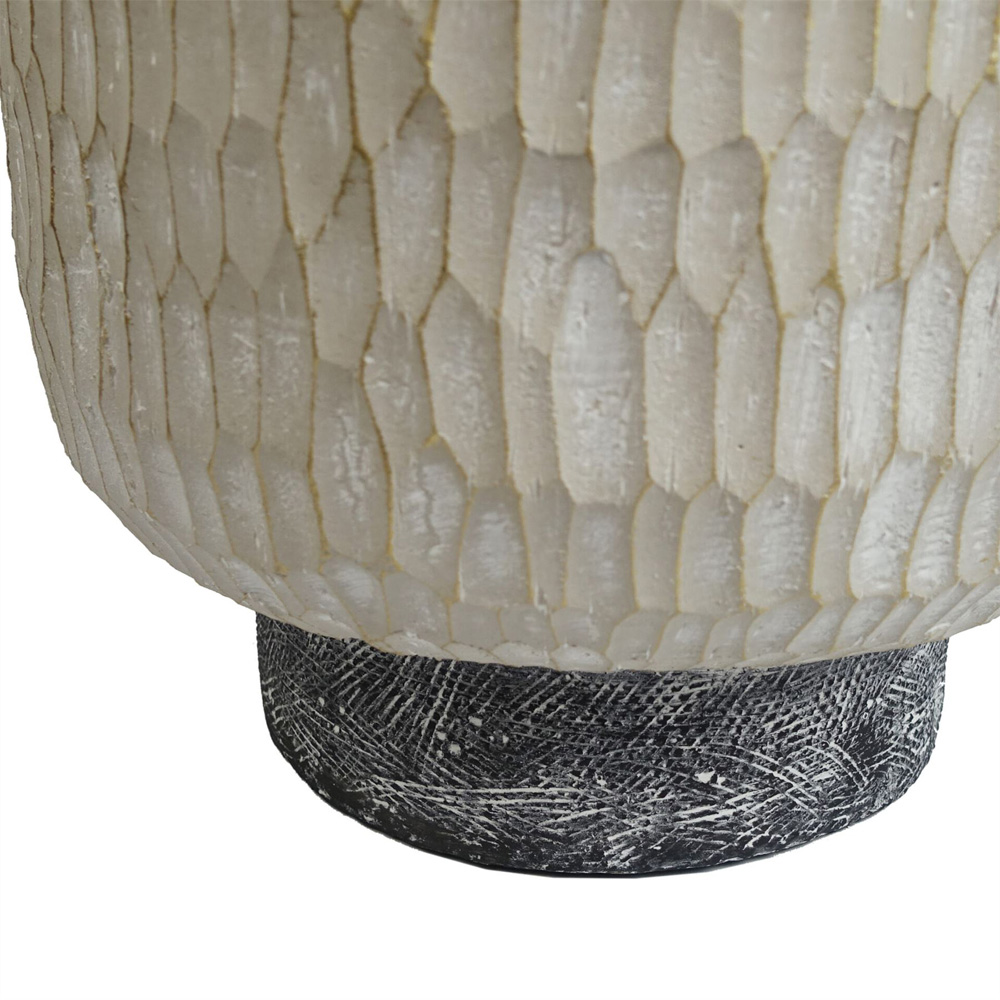 Leaf Brushed Gold Stone Effect Composite Planter 32 x 29cm Image 4