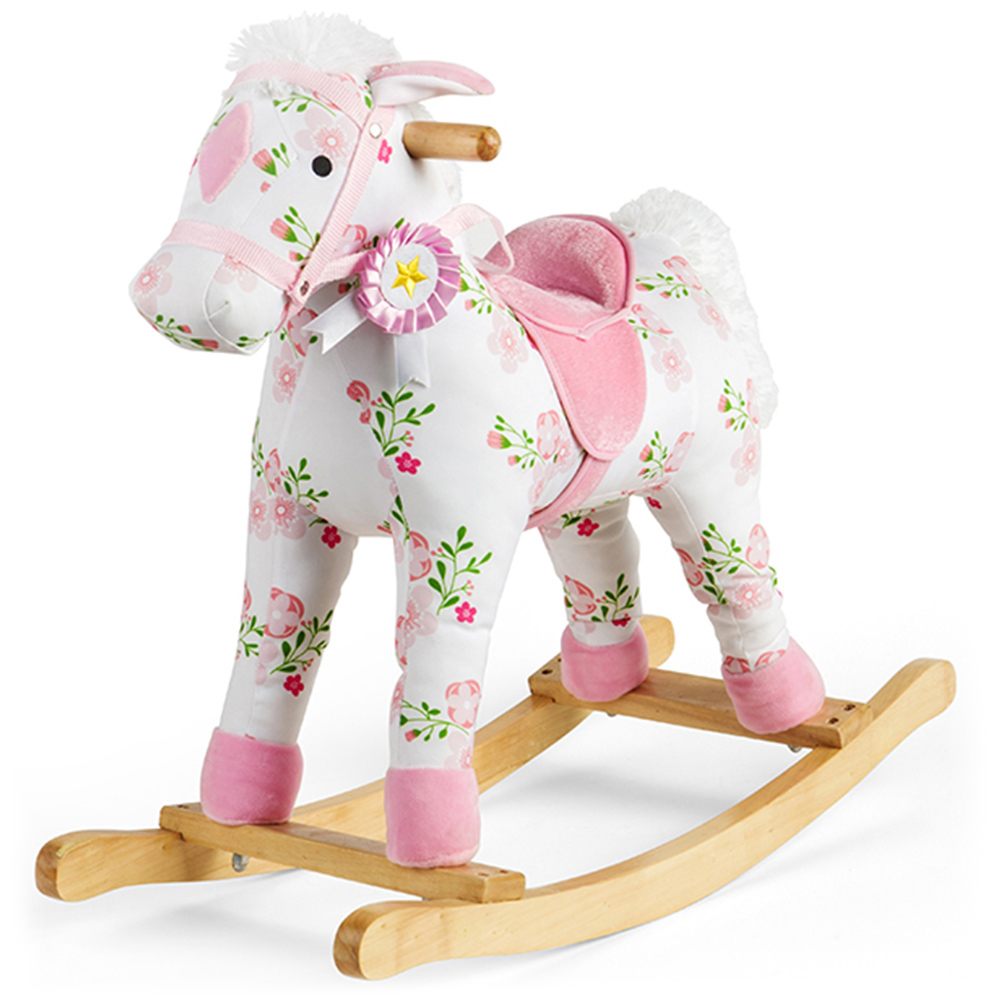 Bigjigs Toys Floral Rocking Horse Pink Image 3