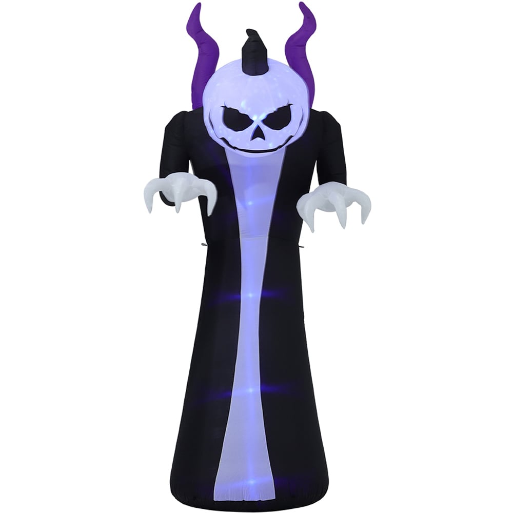 Living and Home Halloween Inflatable Outdoor Ghost with Raising Hands and LED Lights 315cm Image 1