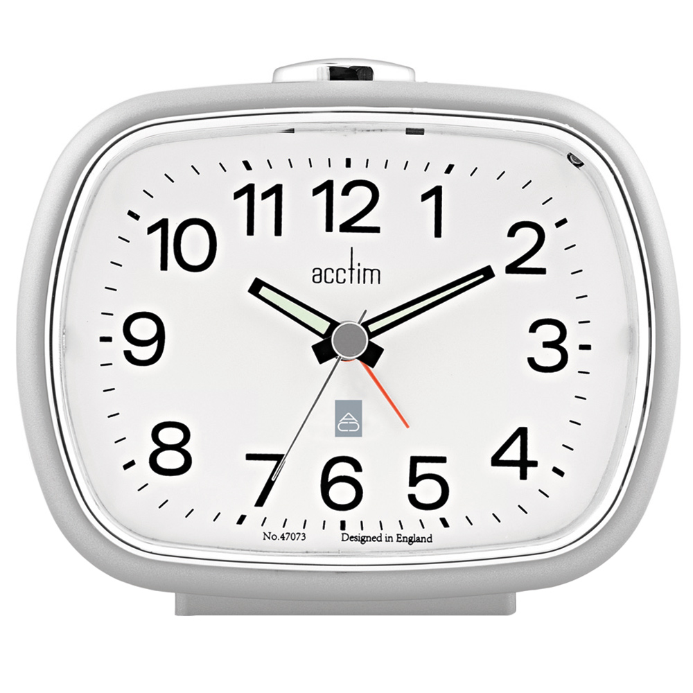 Acctim Grey Camille Alarm Clock Image 1
