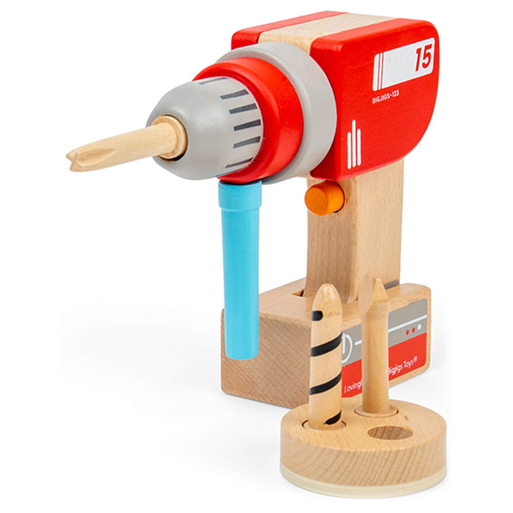 Bigjigs Toys Wooden Drill Multicolour Image 1