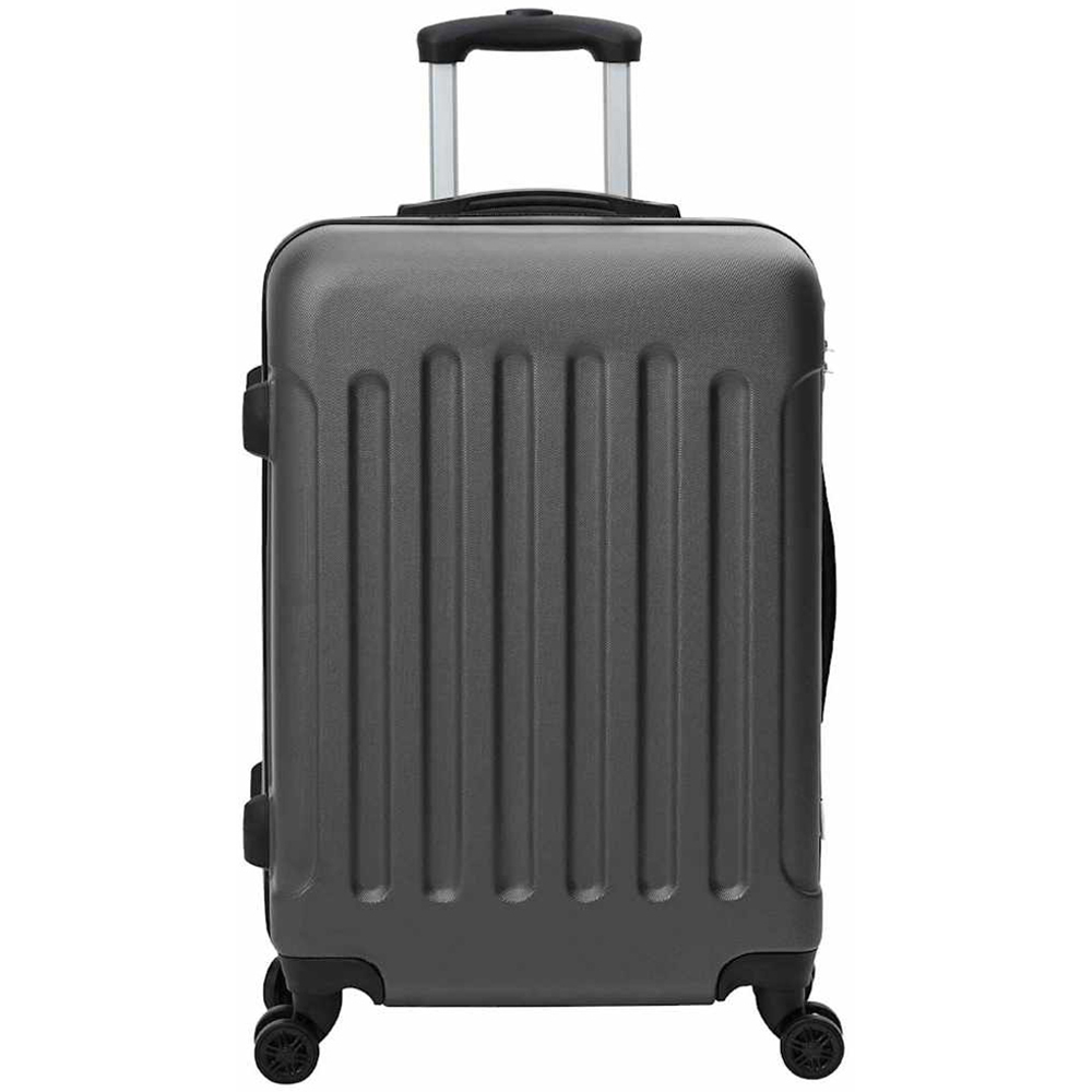 vidaXL Set of 3 Grey ABS Suitcases with Wheels Image 4
