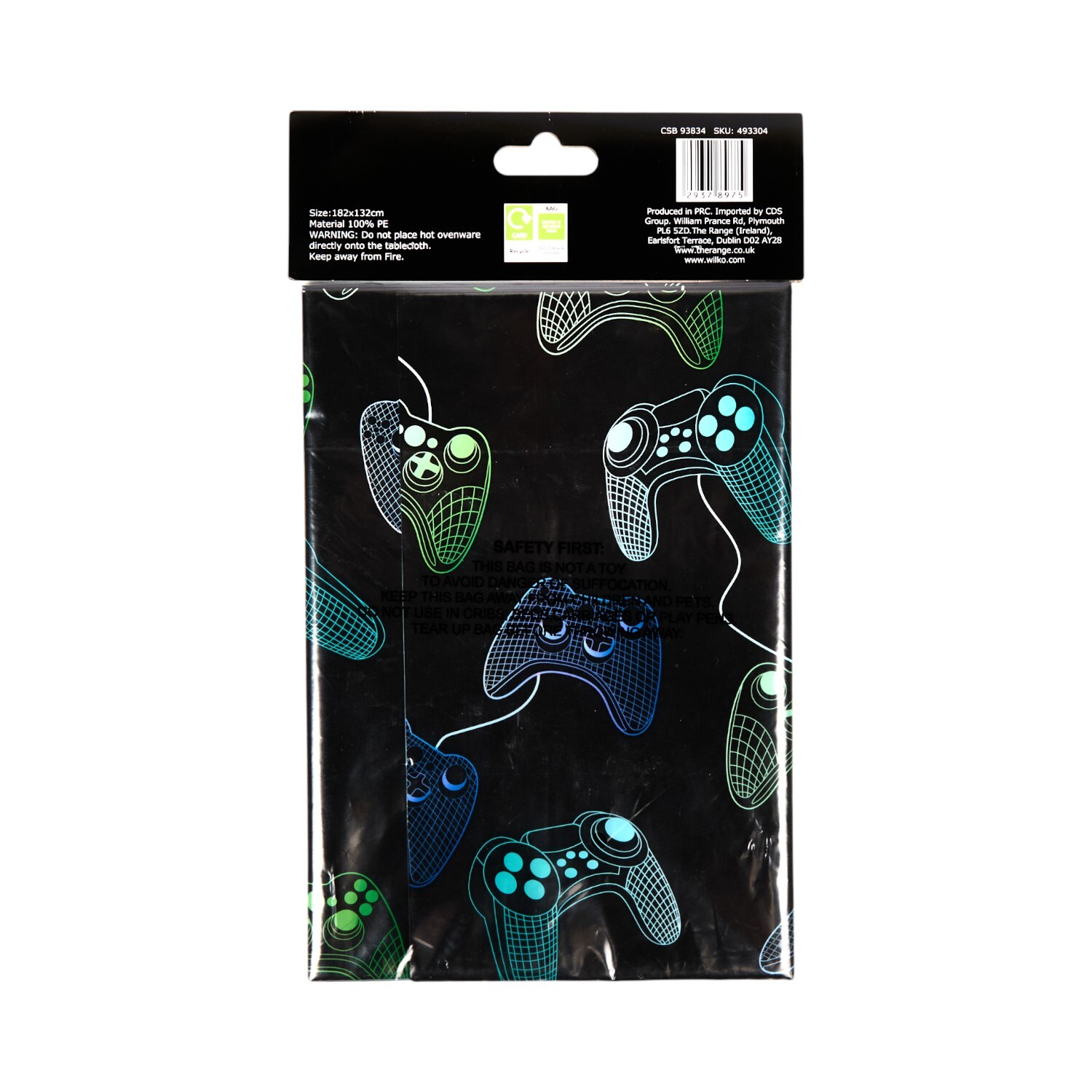 Gamer Reusable Table Cover Black Image 2
