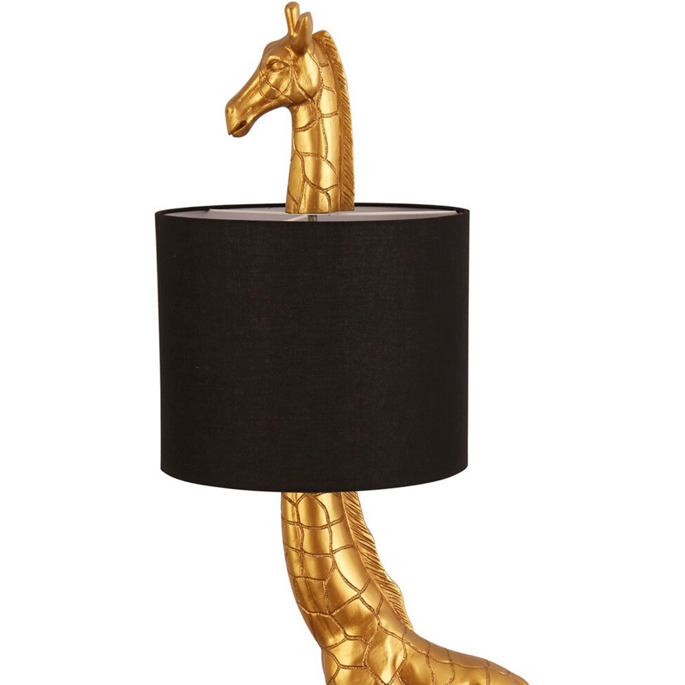 Giraffe Floor Lamp Black and Gold Image 4