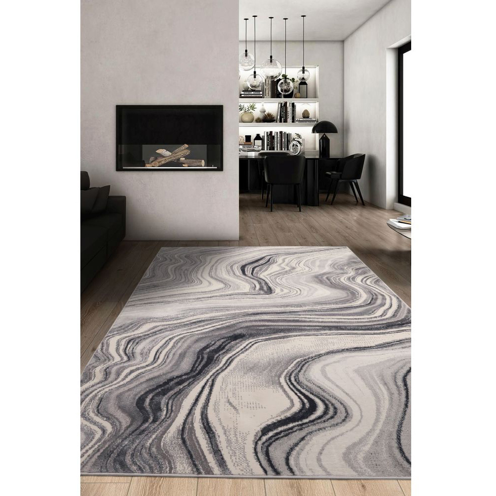 Homemaker Dusk Grey Watercolour Rug 120 x 170cm Image 6