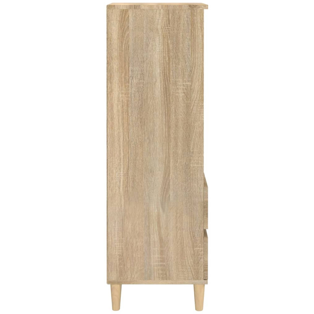 vidaXL 2 Drawer 3 Shelf Sonoma Oak Highboard Image 5