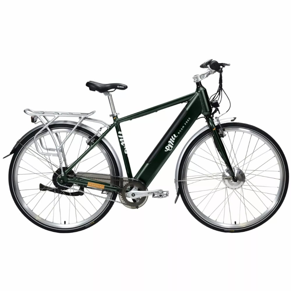 Emu Classic MK3 700c Wheel Crossbar 20 inch Racing Green Electric Bike Image 1