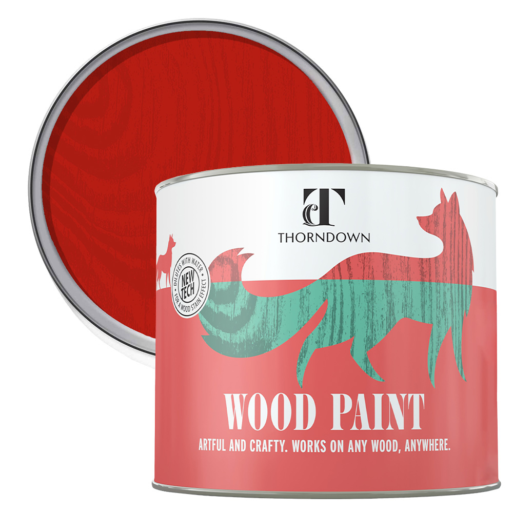 Thorndown Rowan Berry Red Satin Wood Paint 750ml Image 1