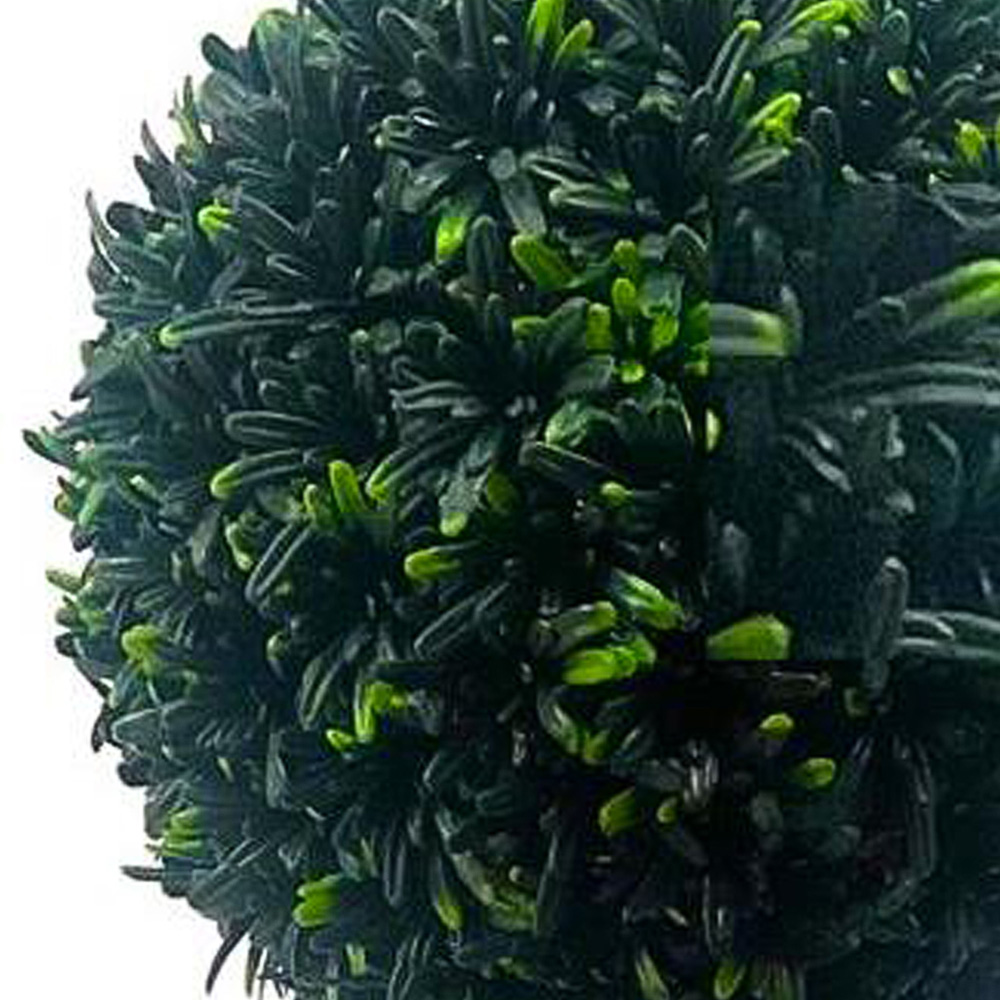 Leaf Podocarpus Double Ball Topiary Artificial Tree Pot 90cm Image 2