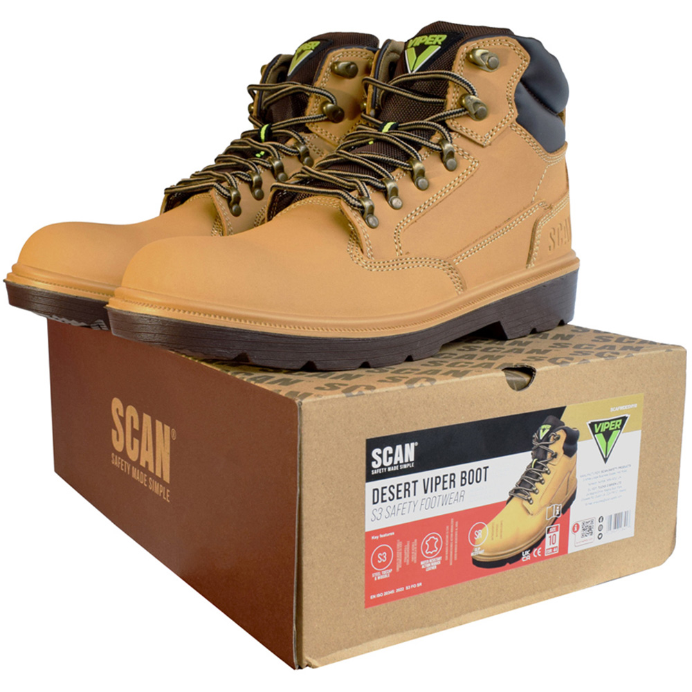Scan Desert Viper S3 Safety Boots Size 6 Image 3