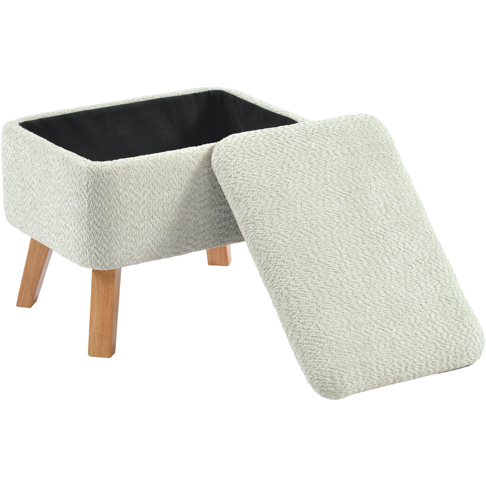 Bebe & Beyond Soother Sage Boucle Nursing Chair and Stool Image 7