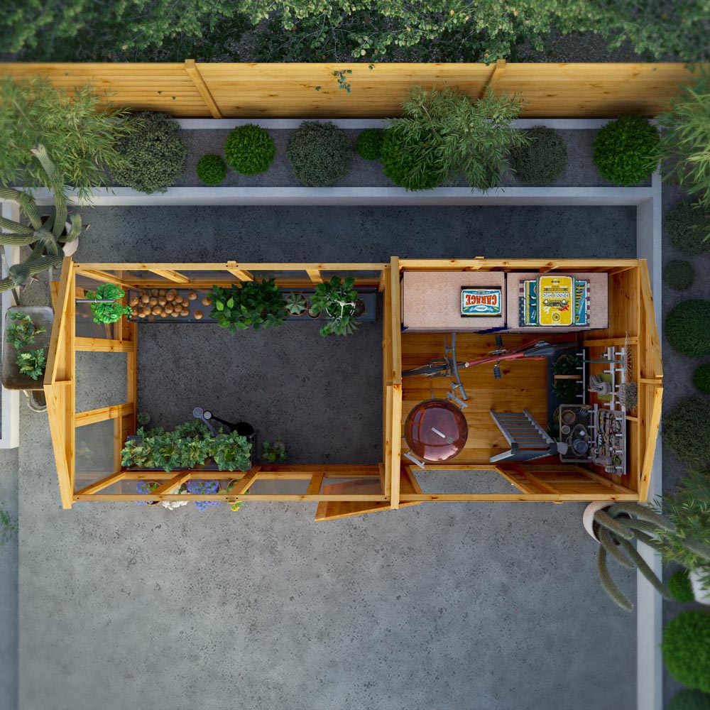 Mercia Woodsman Glass Apex 14 x 6ft Greenhouse Image 7