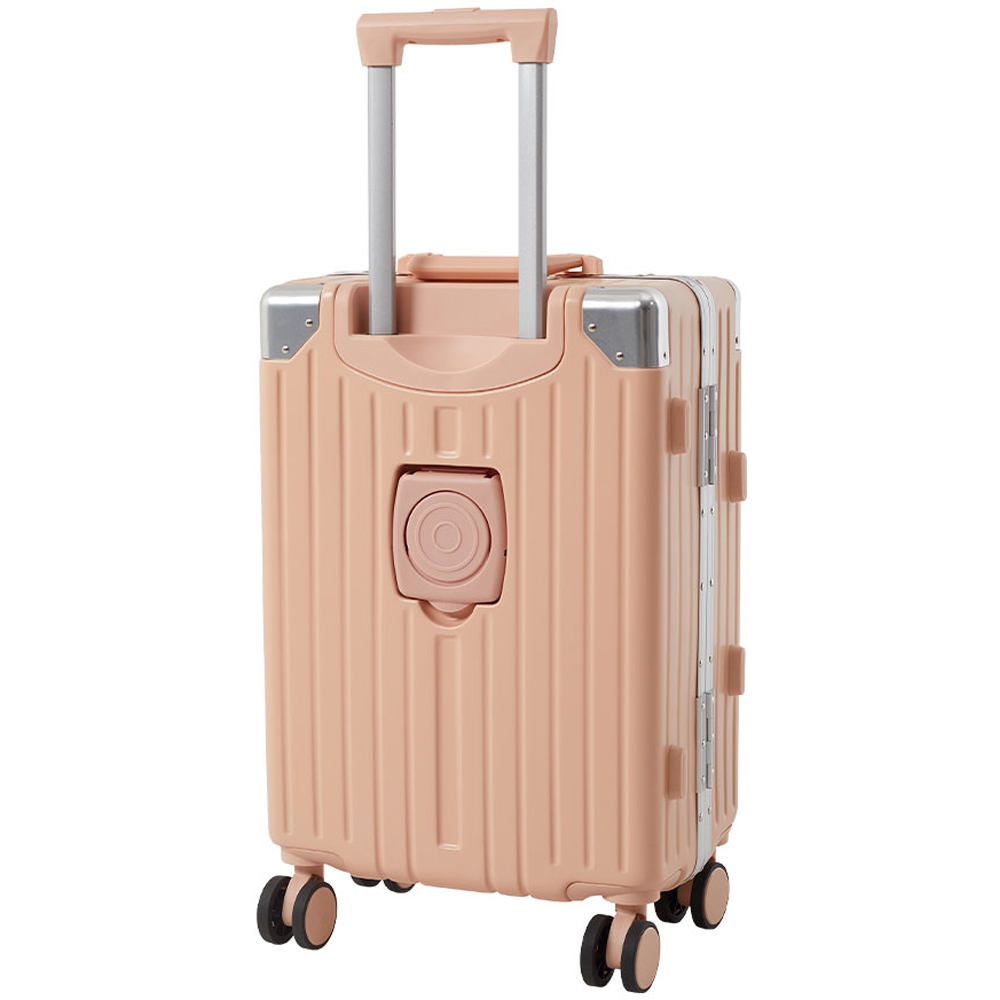 H&O Direct 20 inch Pink Carry On Hard Shell Luggage Suitcase Image 3