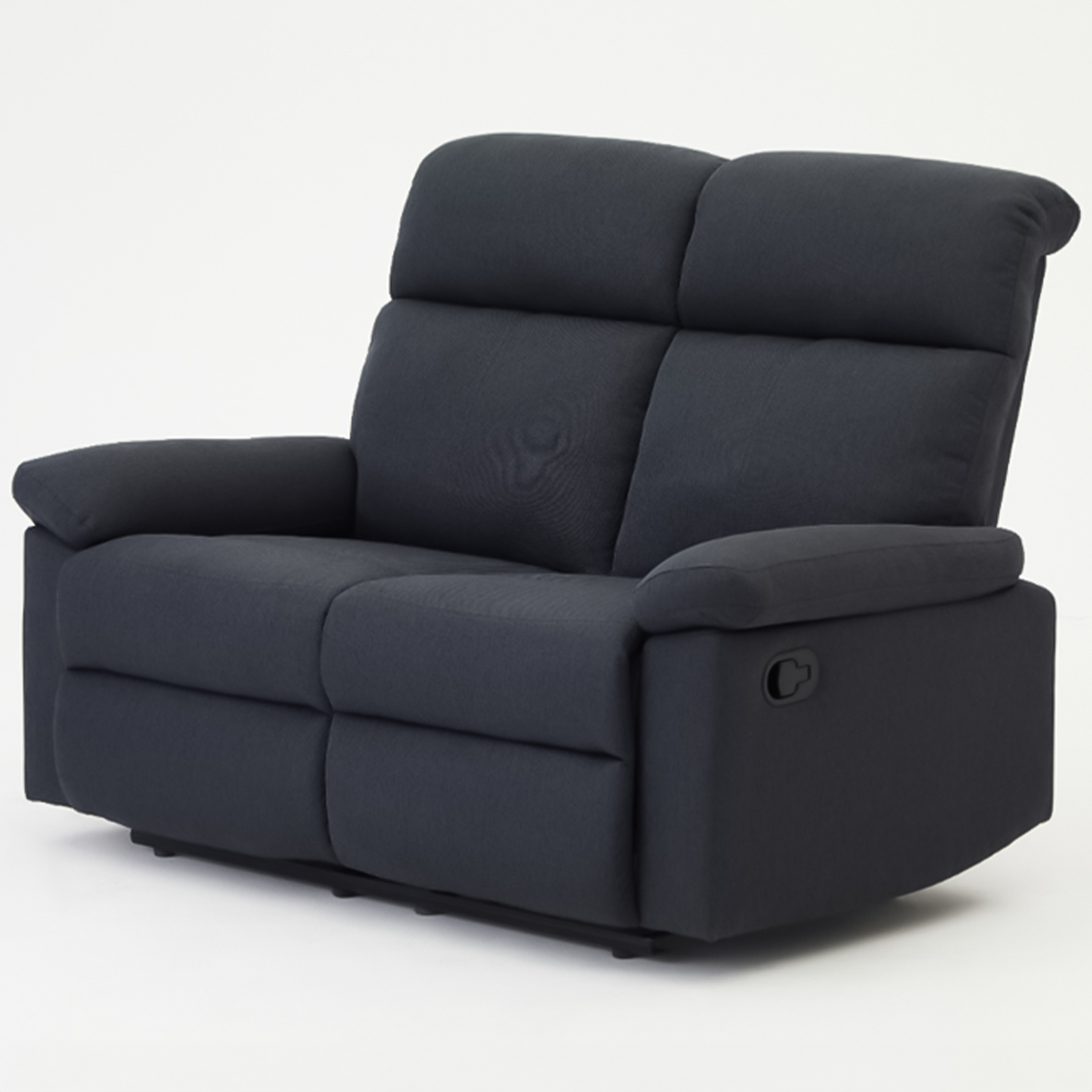 Home Detail Brody 2 Seater Dark Grey Manual Recliner Sofa Image 3