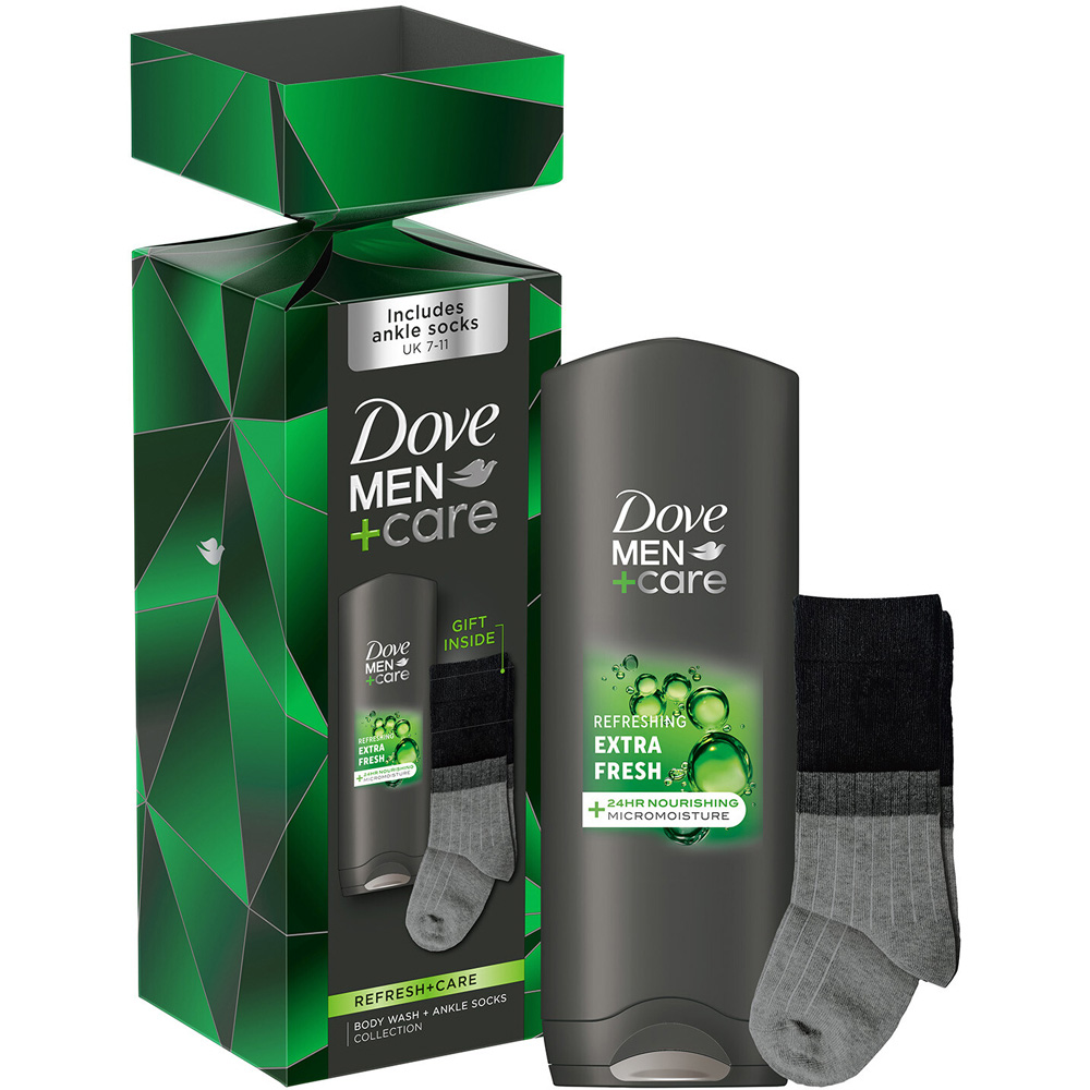 Dove Men+Care Body Wash and Sock Gift Set Image 2