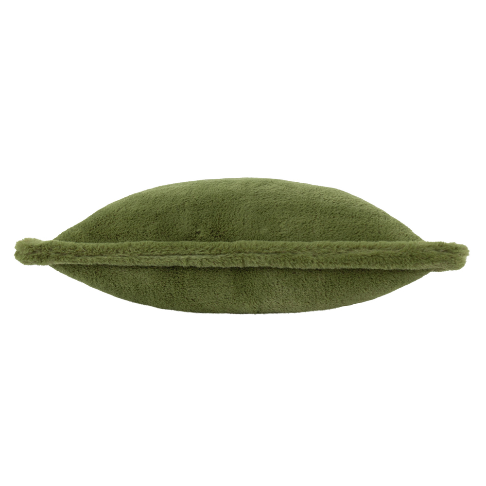 Furn Christmas Kallu Olive Faux Fur Cushion 55 x 55cm Image 3