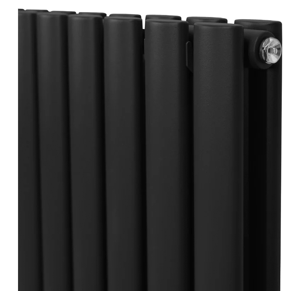 Monster Shop 8026BTU Black Oval Column Radiator and Valves 1800 x 600mm Image 4