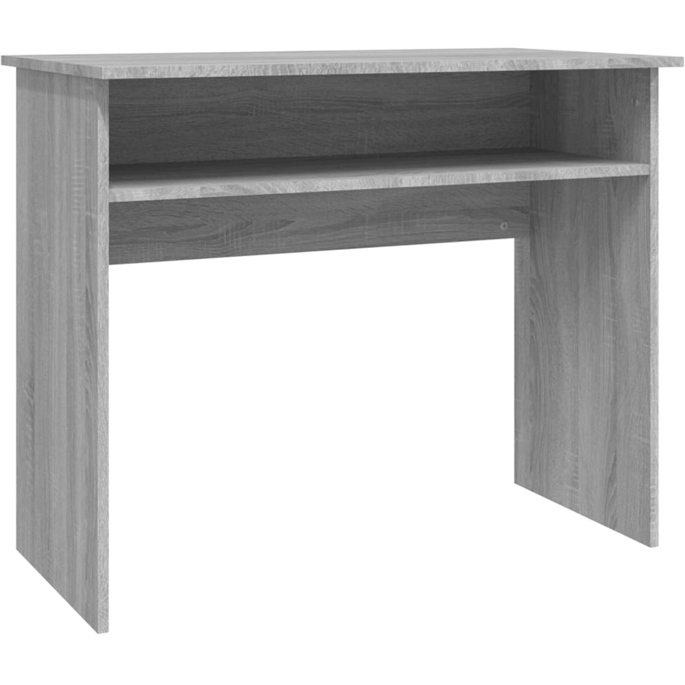 vidaXL Single Shelf Computer Desk Grey Sonoma Image 2